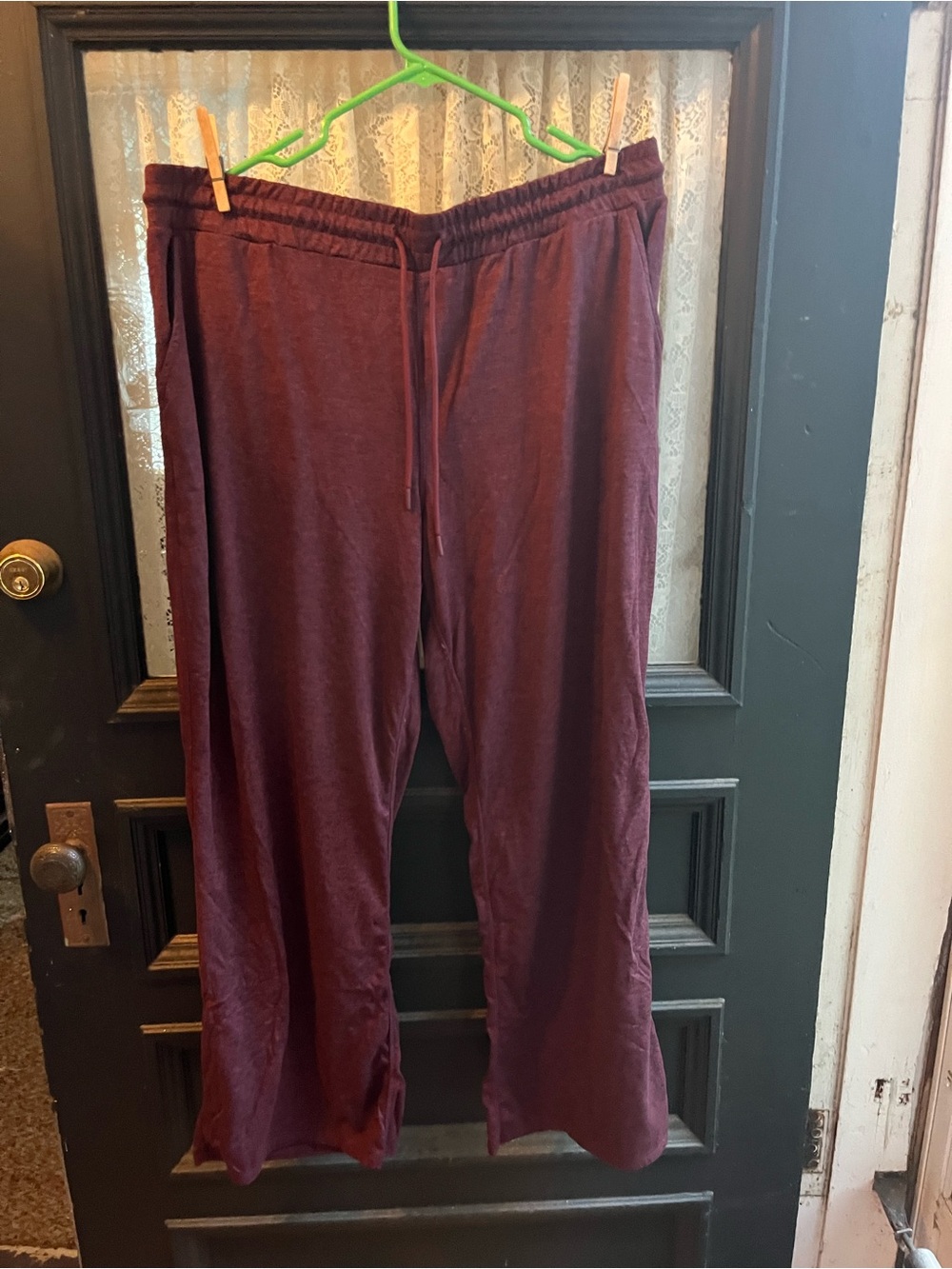 Woman’s Drawstring Lounge Pants - Burgundy